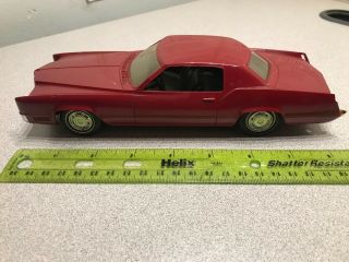 1967 Red Cadillac Eldorado Dealer Promo Car - 2 Door Plastic Model Car