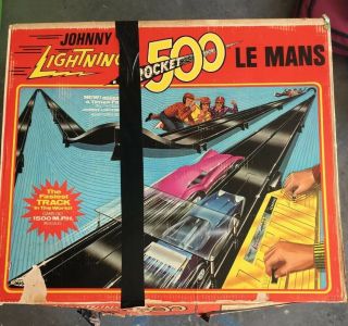 Vintage 1969 Topper Johnny Lightning Rocket 500 Cyclone Race Track Parts Set
