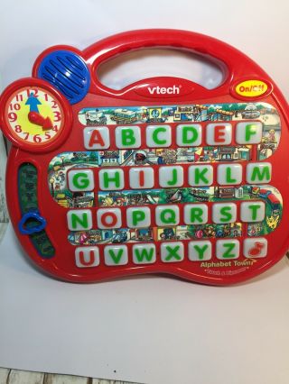 Vtech Touch And Discover Alphabet Town Learning Letters Phonics Toy Red 642