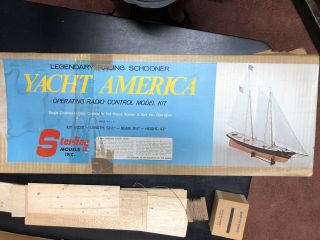Wooden Model Ship Kit (sterling Models Yacht America)