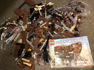 Lego Star Wars Sandcrawler 10144 (2005) W/ Instructions Incomplete Retired