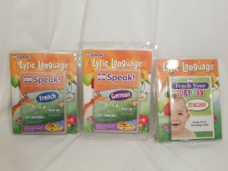 Your Baby Can Speak French German Italian Lyric Language Dvds Activity Books