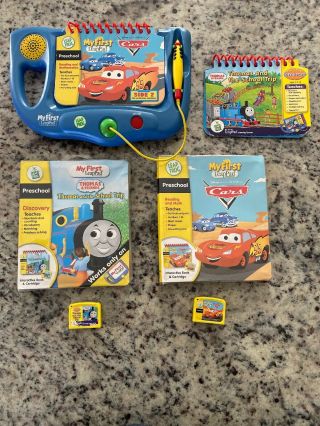 Leap Frog My First Leap Pad Learning System 2 Books & Cartridges Thomas Cars