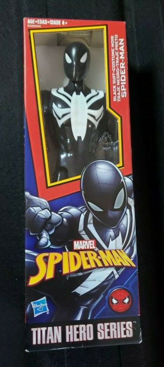 Spider - Man Titan Hero Series: Black Suit Marvel Power Up With Titanhero Power Fx