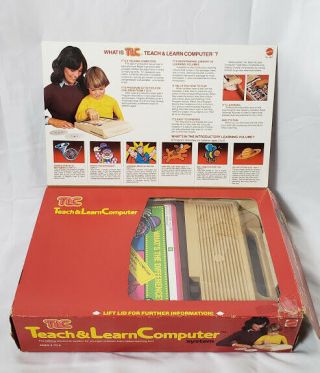Vintage Mattel TLC Teach & Learn Computer With Introductory Game Boxes 3