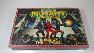 Mutant Chronicles Siege Of The Citadel 1992 Pressman Board Game Complete