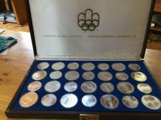 1976 Canadian Olympic Coins Set Bu In Case With Key