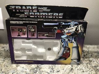 G1 Megatron Transformers Box And Insert Only Hasbro 1984