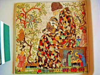 Hand Cut Wood Jigsaw Puzzle Made In England - Christmas Vintage Optimago 1993