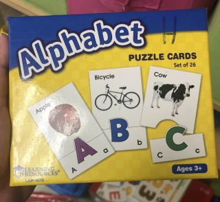 Learning Resources Alphabet Puzzles Preschool Matching Game Language Literacy