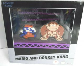 Jakks World Of Nintendo Mario & Donkey Kong 8 - Bit Diorama Walgreens Exclusive