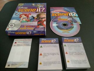 Disney Scene It Dvd Expansion Game Pack Family Trivia Cards 2006 Complete