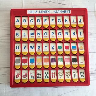 Vintage Flip & Learn Alphabet Shapes Colors Numbers Preschool Toy