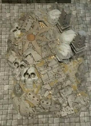 " Classic Chaos Temple Of Skulls Terrain " Scenery Warhammer Fantasy Miniature Oop
