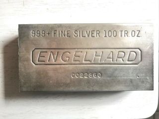 Engelhard Silver Bar 100 Oz