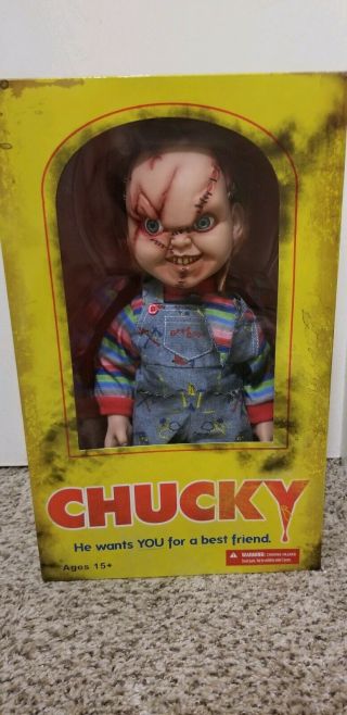 Chucky - 15 " Tall Doll - Childs Play Bride Of Chucky Mezco -