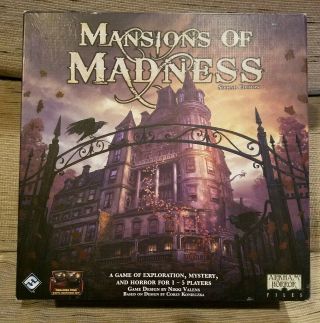 Mansions Of Madness 2nd Edition Exploration,  Mystery,  Horror Board Game Complete