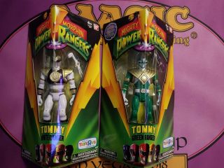 Mighty Morphin Power Rangers Tommy Green And White Ranger Legacy Figures 2016