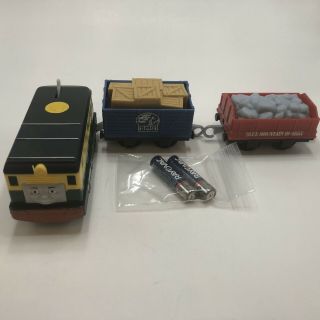 Thomas And Friends Trackmaster Phillip Train & Cargo Cars With Fresh Batteries