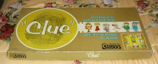 Vintage 1963 Clue Detective Board Game Parker Brothers 100 Complete All Weapons