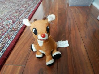 Gemmy Rudolph The Red Nosed Reindeer Sings/moves/nose Lights Up - -