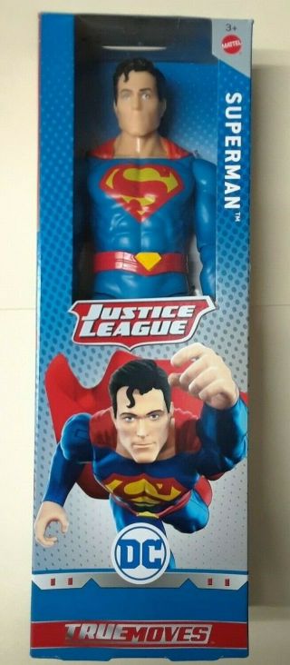 Dc Comics Justice League Superman True Moves 12 " Action Figure - In - Box