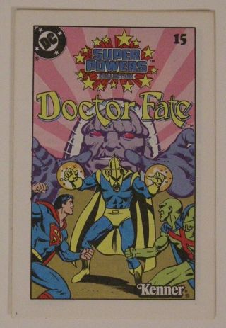 Vintage Dc Powers Dr Fate Action Figure Mini Comic Book