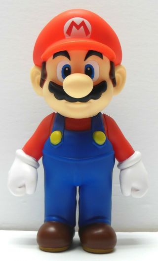 Mario 9 " Giant Vinyl Figure Nintendo 2008 Vg Cond.  Fast Ship Bros N64 64
