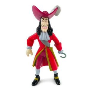 Vintage 1997 Mattel Disney World Peter Pan Captain Hook PVC Action Figures 2