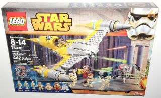 Lego Star Wars Set 75092 Naboo Starfighter Anakin Skywalker Pilot Obi - Wan
