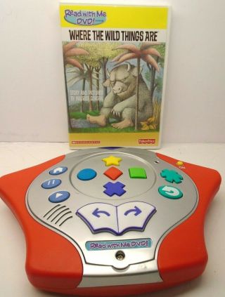 2004 Fisher Price Read With Me Dvd System And Tape Where The Wild Thing Are