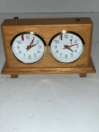 Vtg Jerger Schachuhr Time Tournament Chess Clock Made In Germany