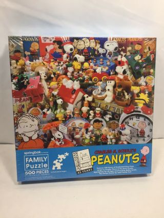 Peanuts Snoopy 45 Year Jigsaw Puzzle 500 Piece Springbok Schulz Vtg