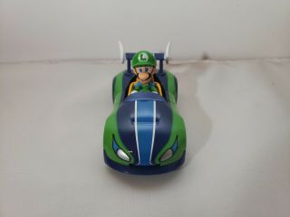 Nintendo Mario Kart Wii Pull Speed Luigi Race Car Rubber Tires Plastic 1:43 2