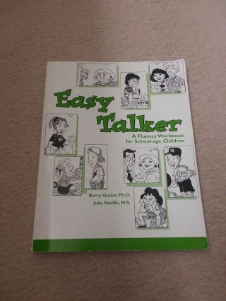 Easy Talker Fluency Workbook For School Age Children Speech Therapy Euc