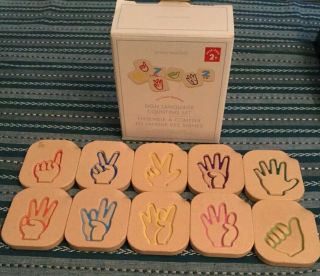 Pottery Barn Kids Sign Language Counting Set