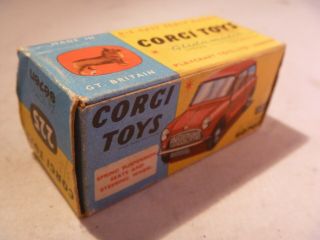 Vintage Corgi Toys Empty Box For Austin Seven Mini 225