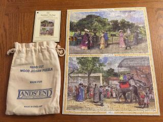 Optimago Hand Cut Wooden Jigsaw Puzzle Made Exclusively For Lands End Merchants
