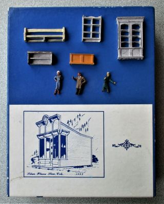 Ho: The Gold Rush Era Silver Plume Store,  W/ Extra Cast Metal Accessories