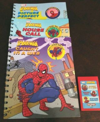 Story Reader Spiderman 3 Books And A Cartridge Set