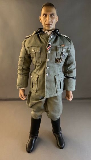Did 1/6 Scale 12 " Ww2 Ralf German Ss Panzer Division Military Officer Figure.