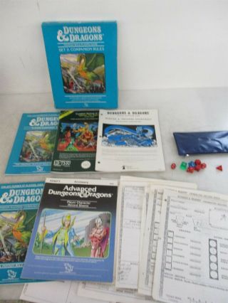 Vintage 1984 Tsr Dungeons & Dragons D&d Fantasy Rpg Companion Rules Set 3