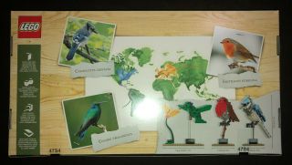 LEGO Ideas Birds 21301 Blue Jay Hummingbird Robin Retired Cuusoo & 2