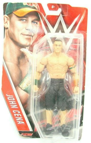 John Cena Wrestler Action Figure Wwe Mattel 2016 Mip Orange Green Bands