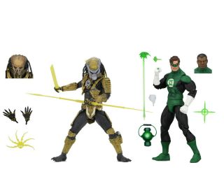 Green Lanter Vs Sinestro Corps Predator 7 " Scale Nycc Exclusive Figure Set Neca