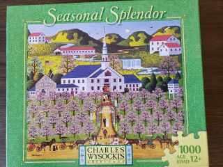 Charles Wysocki Seasonal Splendor Wedding Day 1000 Piece Puzzle 2007