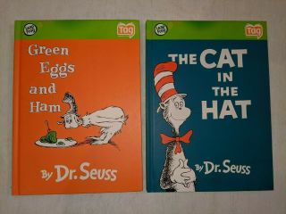 Leapfrog Tag Reading Books 2 Hc Dr Seuss Books Cat In The Hat Green Eggs And Ham