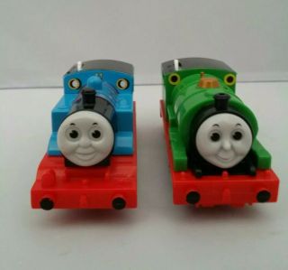 Thomas & Friends Thomas And Percy Trackmaster Motorized Train 2006 Hit Toy Co.