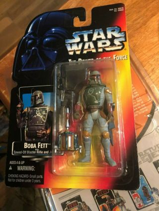 1995 Star Wars The Power Of The Force Boba Fett Figure