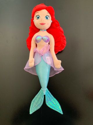 Disney Store Princess Ariel The Little Mermaid Movie 22 " Plush Doll